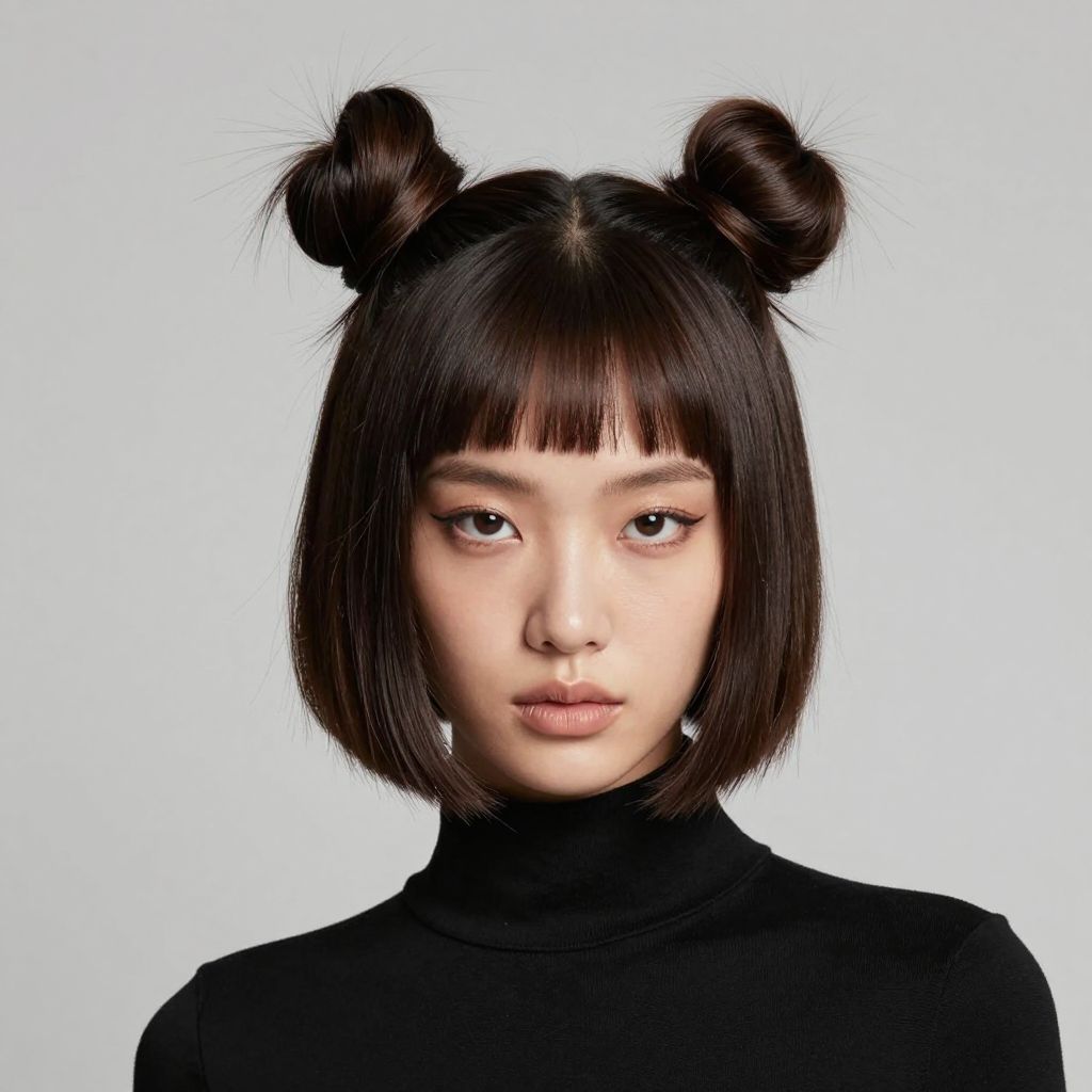 Slick High Space Buns