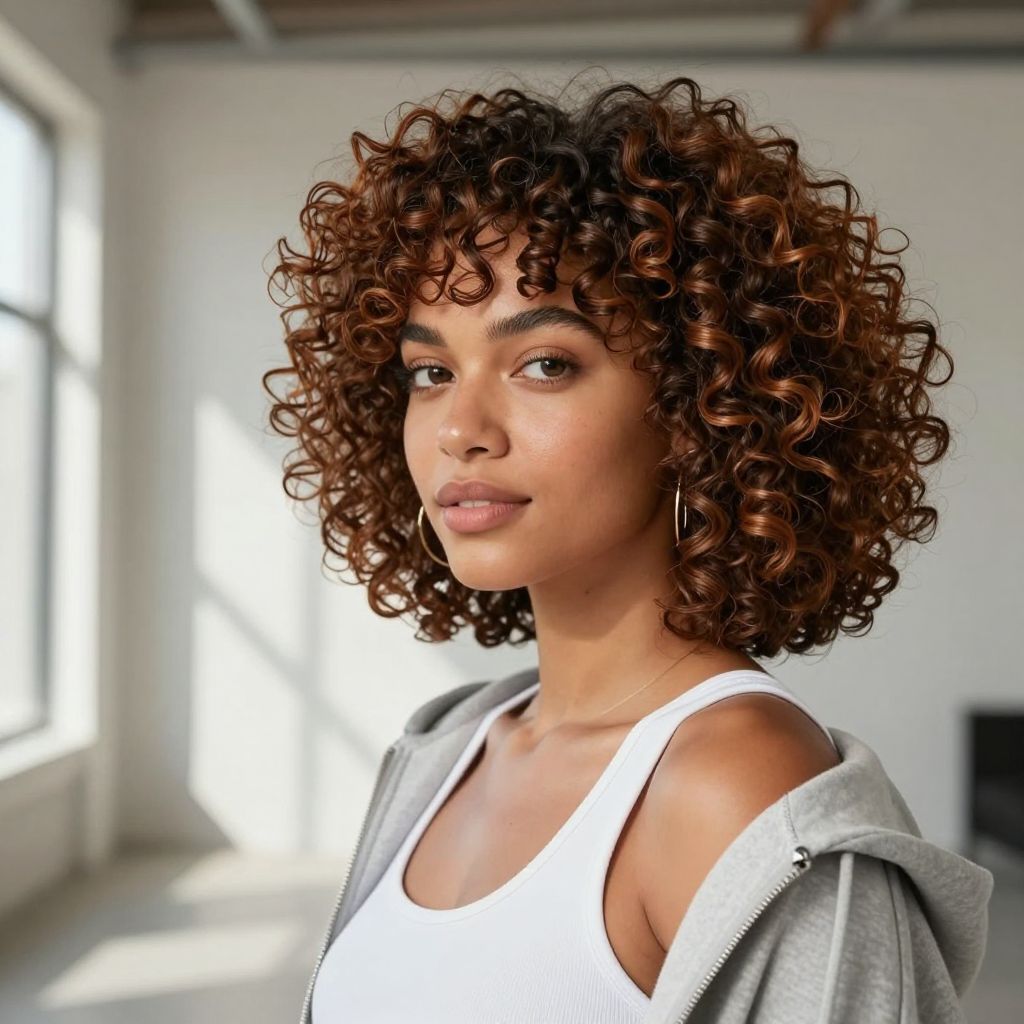 Short Curly Bob