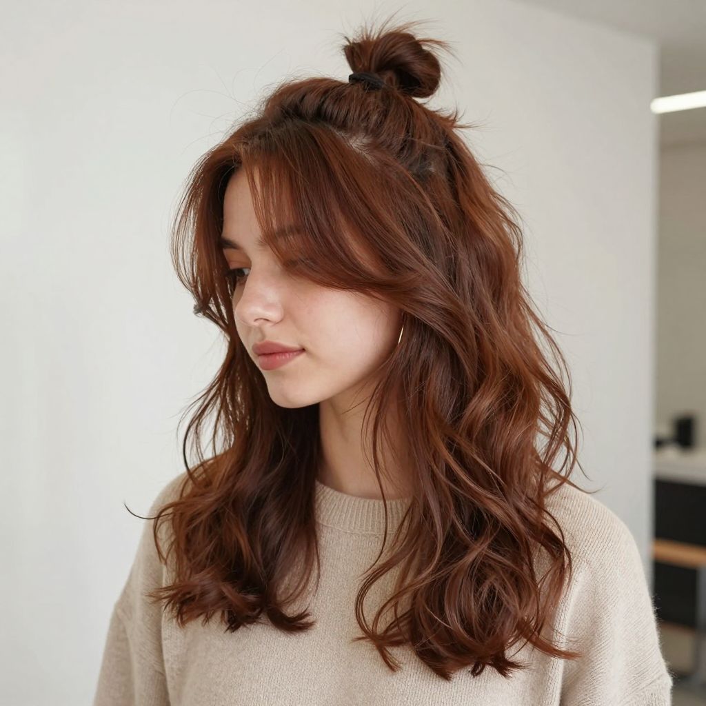 Half-Up Mini Bun