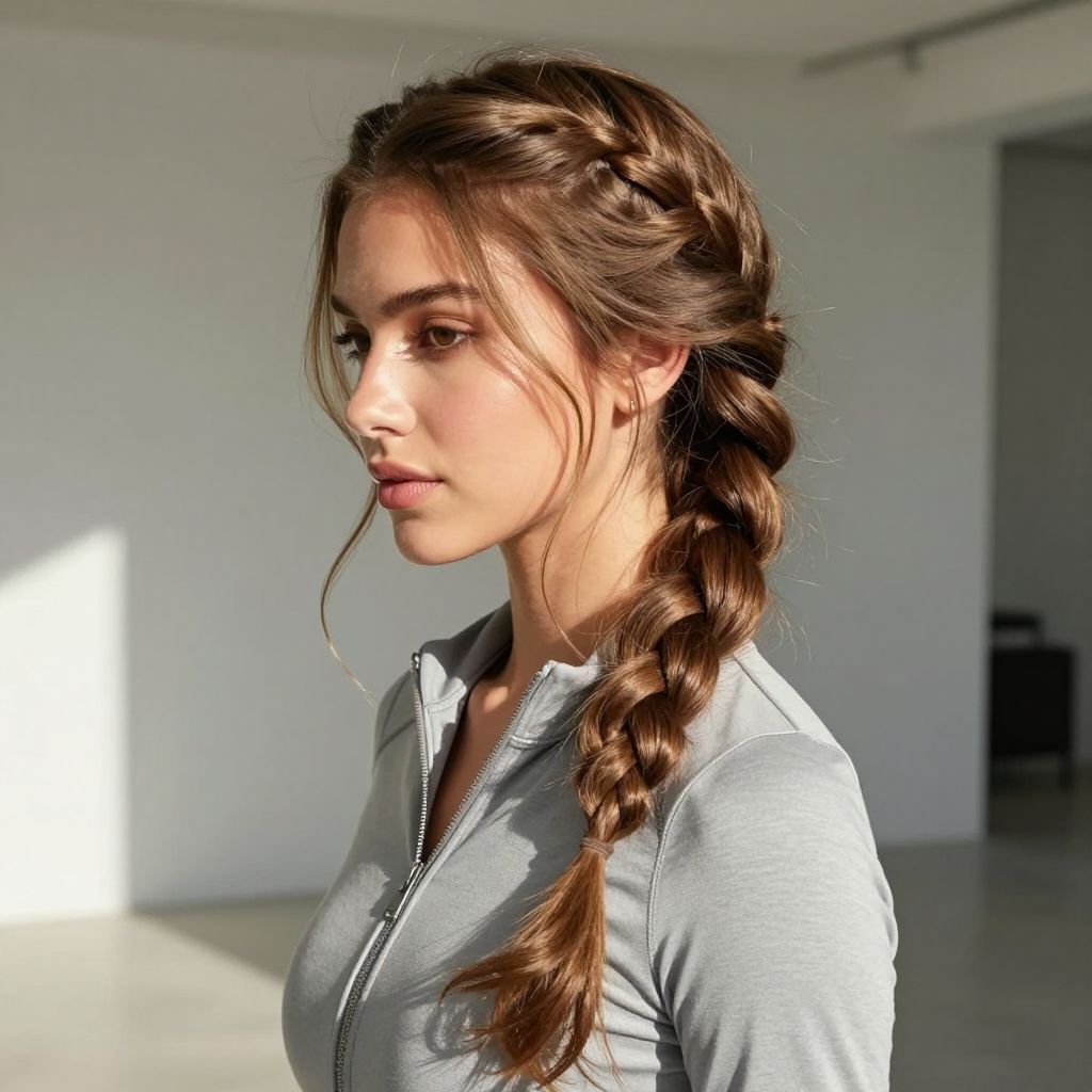 Side-Swept Fishtail Braid