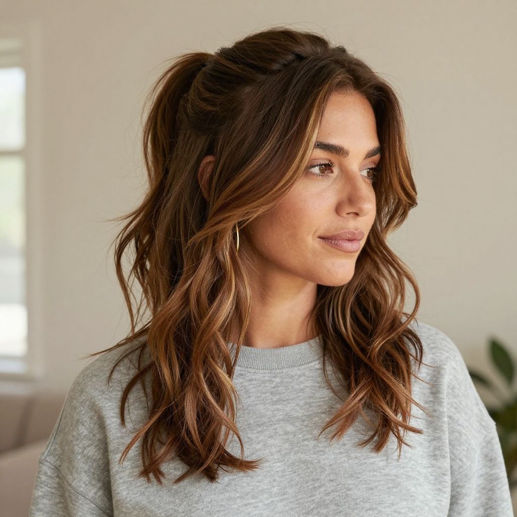 Textured Low Ponytail