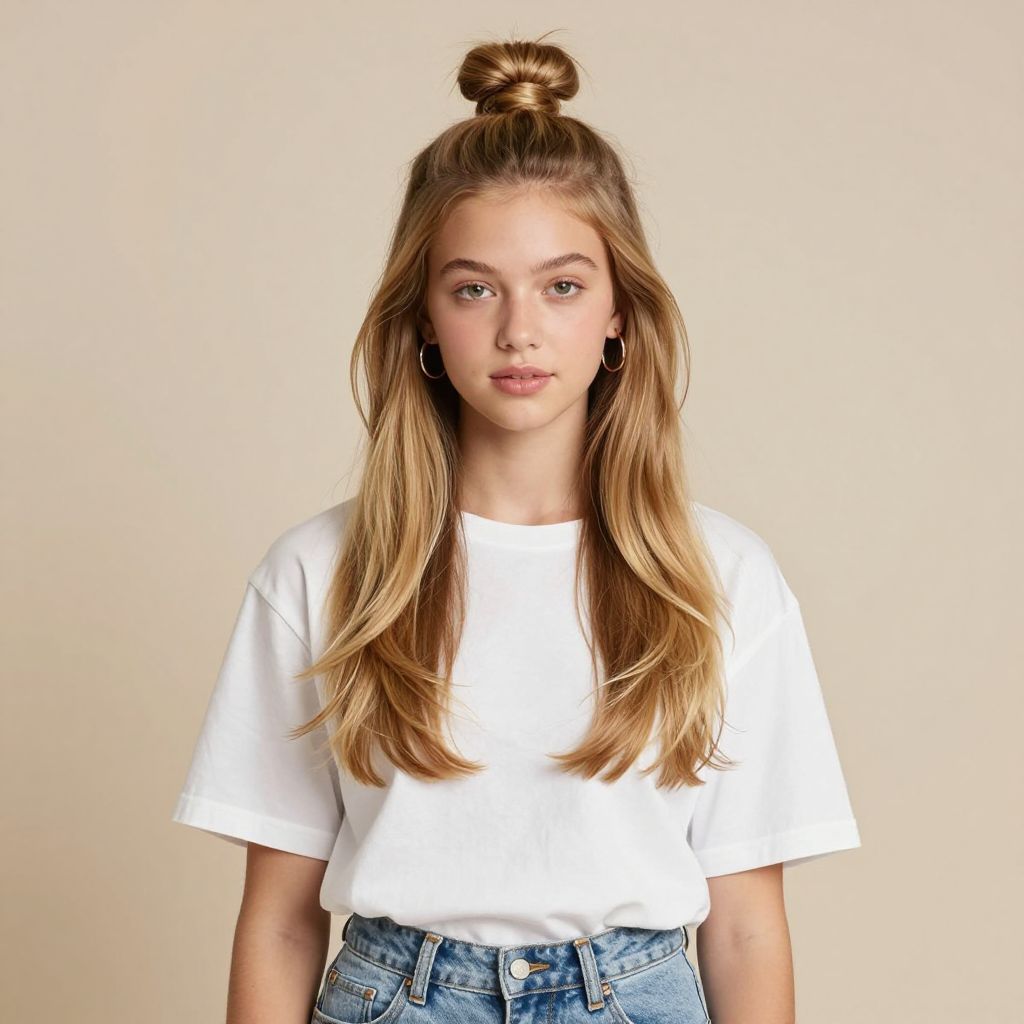 The Half-Up Top Knot