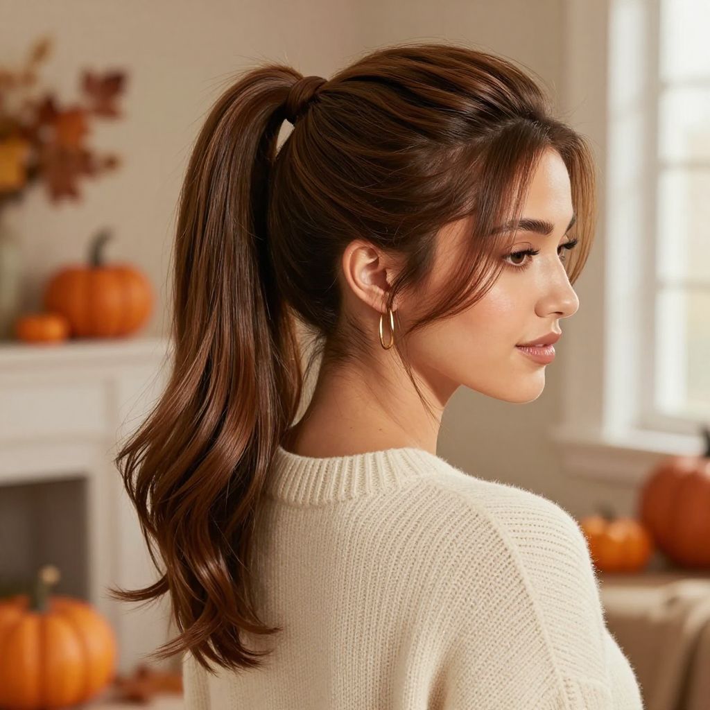 High Ponytail with a Twist