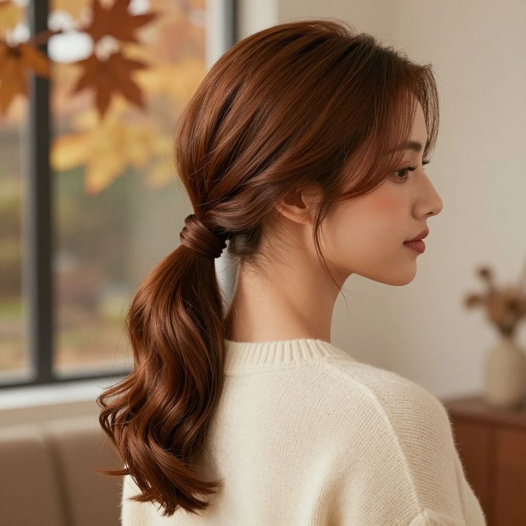 Low Twisted Ponytail