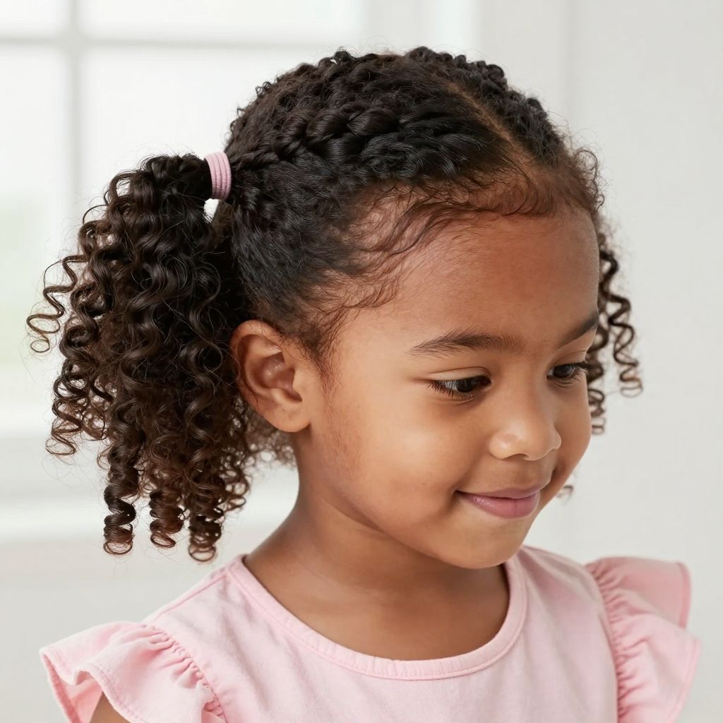 Tiny Twisted Ponytail