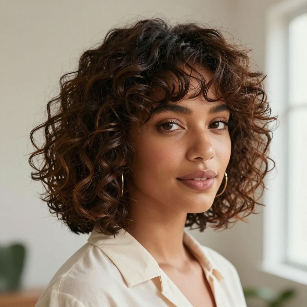 Curly Bang TWA