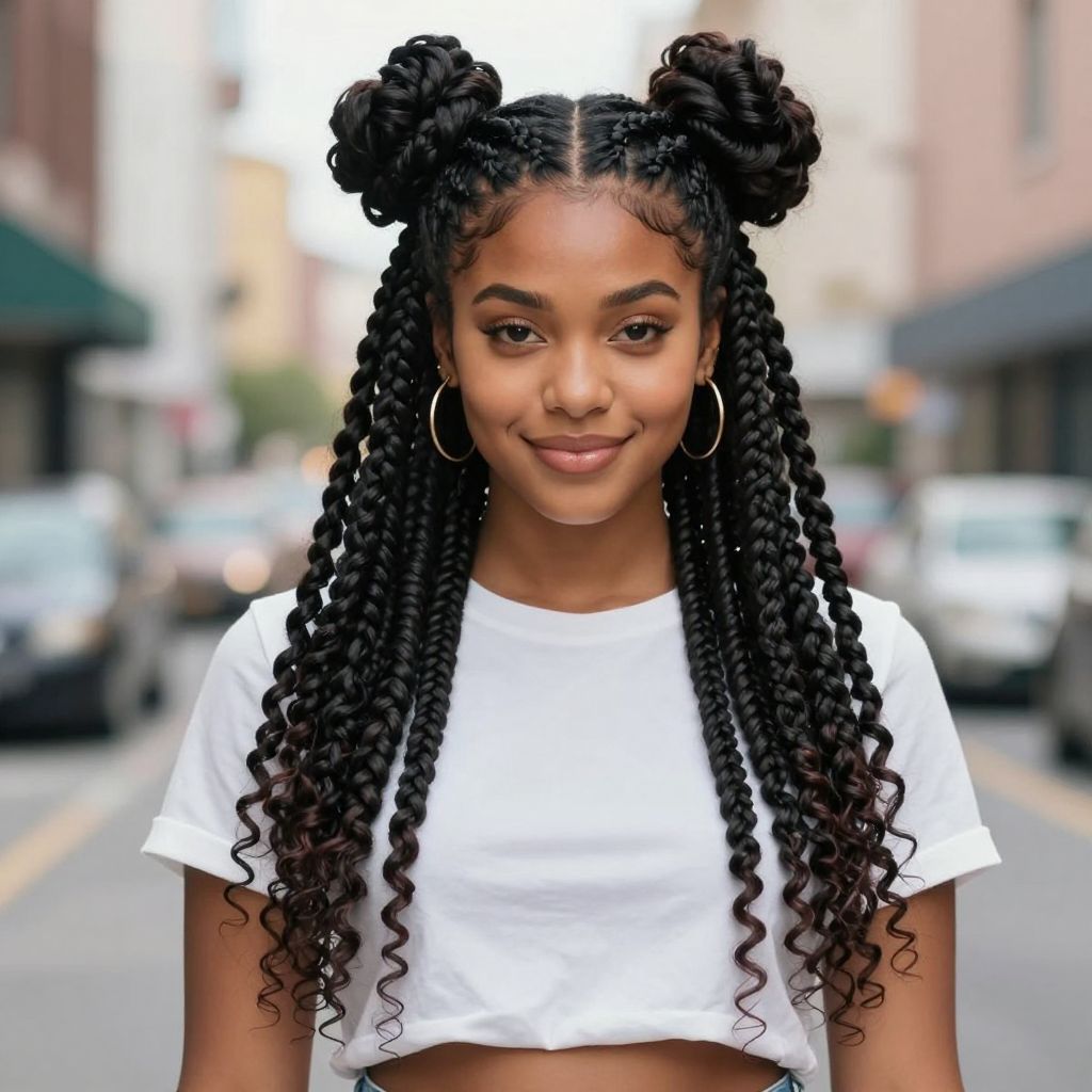 Twisted Space Buns Delight