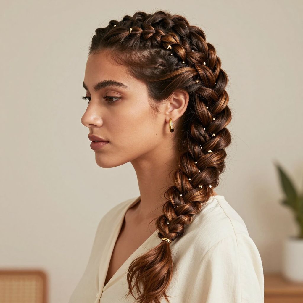 Twist Braids with Accessory Flair