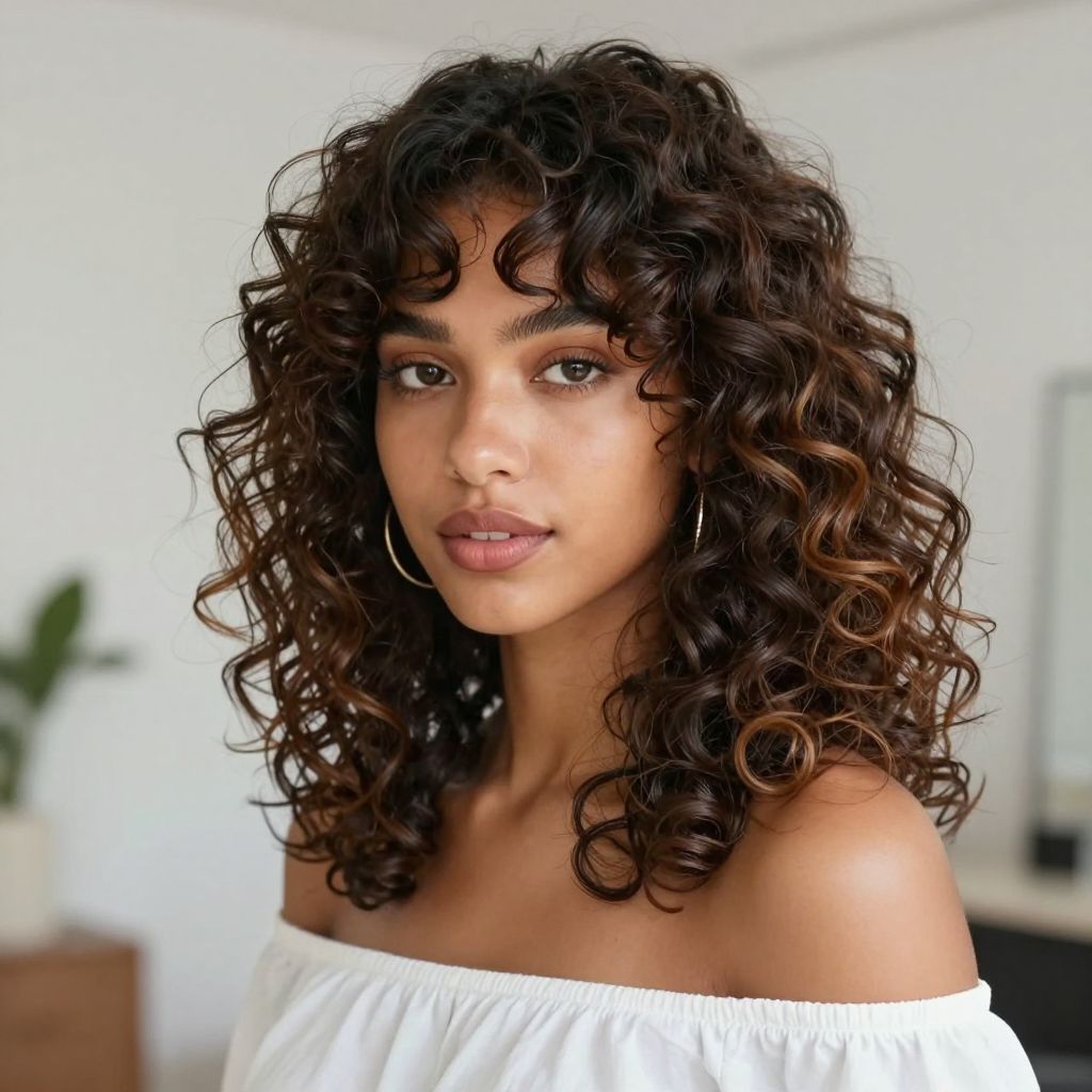 Curly Bang Twist Out
