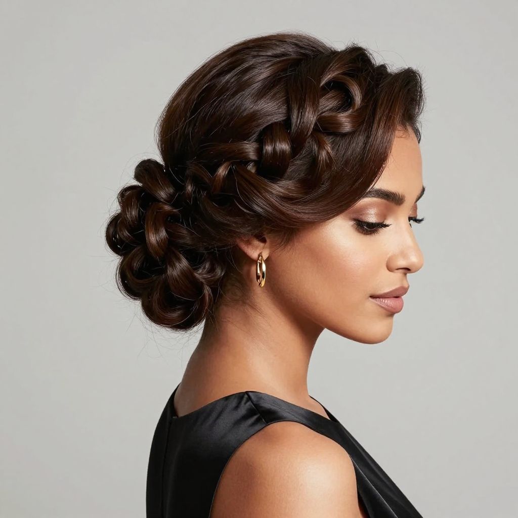 Crown Twist Out Updo