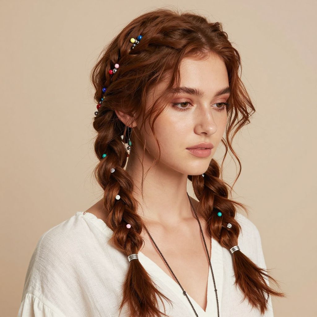 Two Braids with Accessory Accents