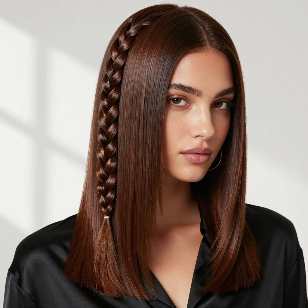 Two Braids with High Shine Finish