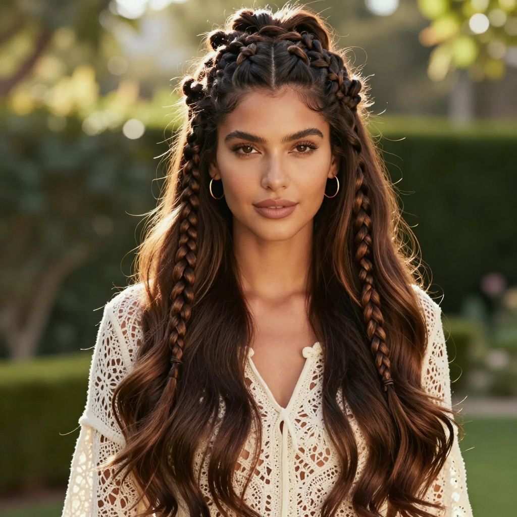 Thick Two Braids with Voluminous Roots