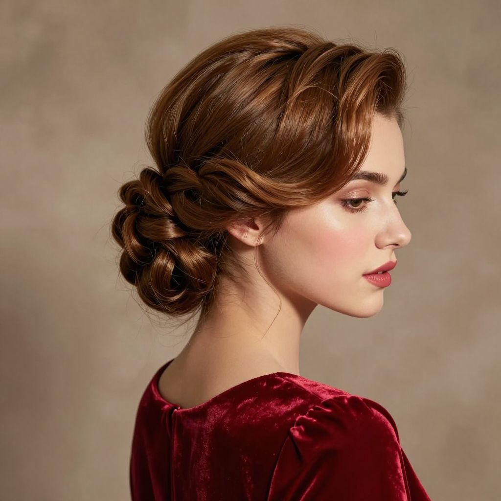 Romantic Twisted Updo