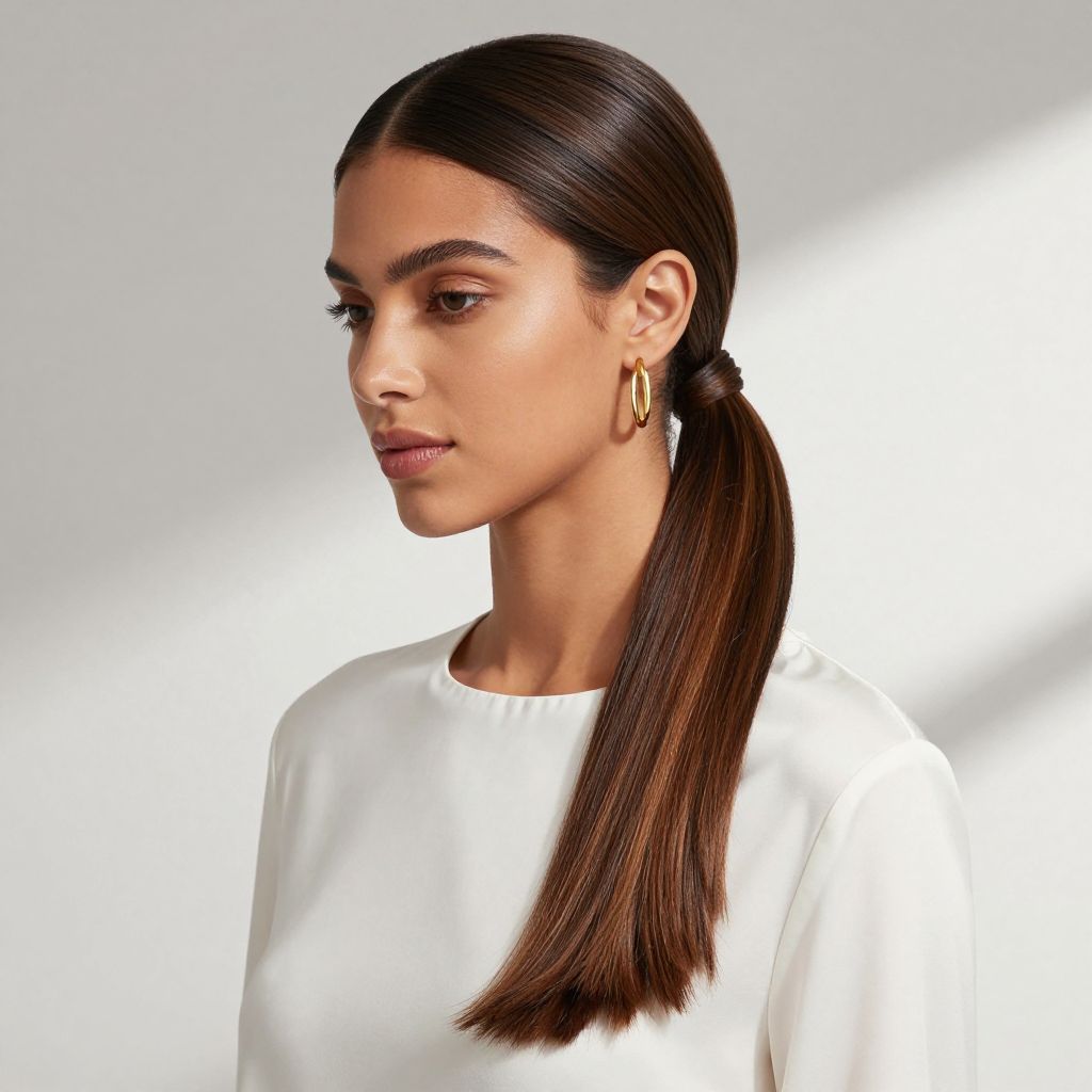 Sleek Low Ponytail