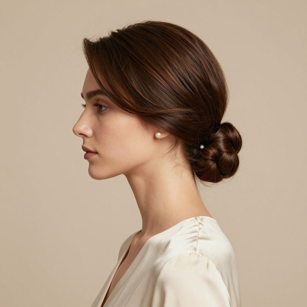 Classic Chignon with a Modern Edge