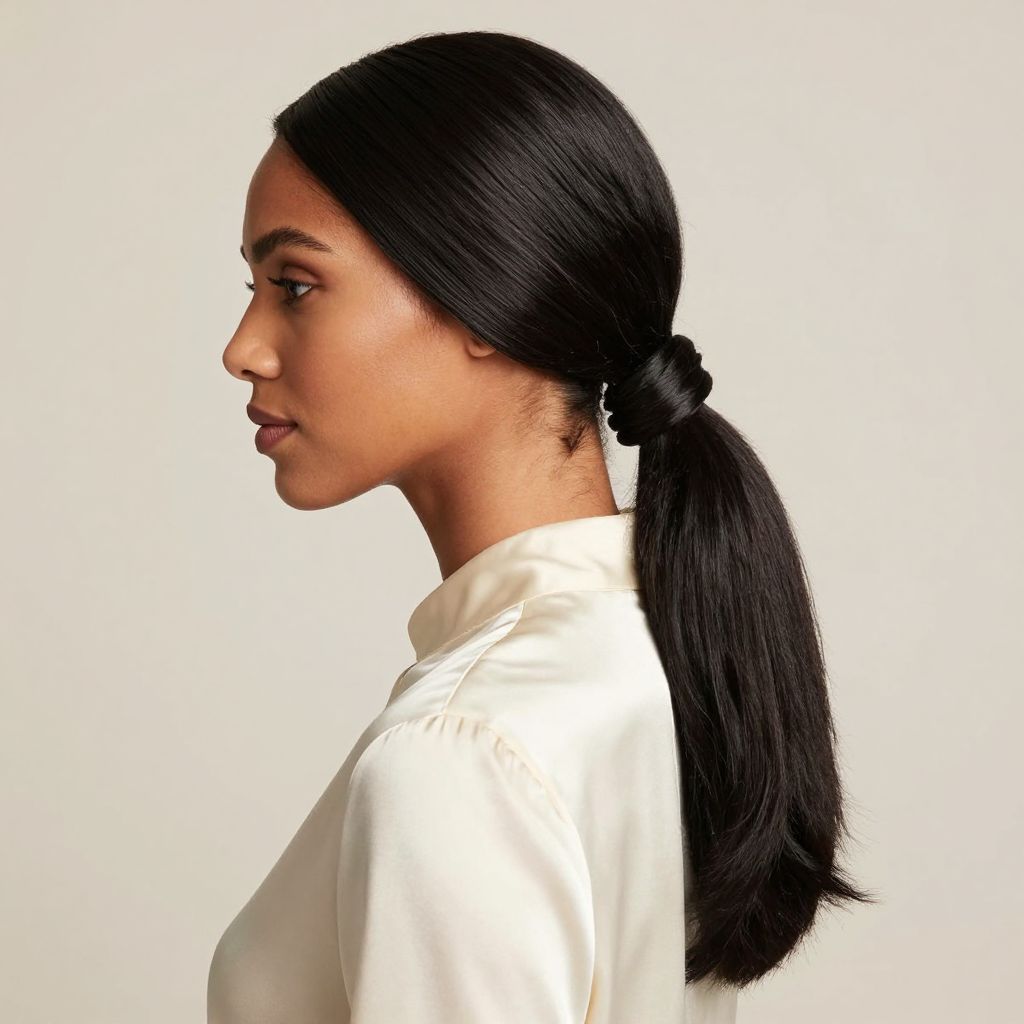 Wrapped Low Ponytail