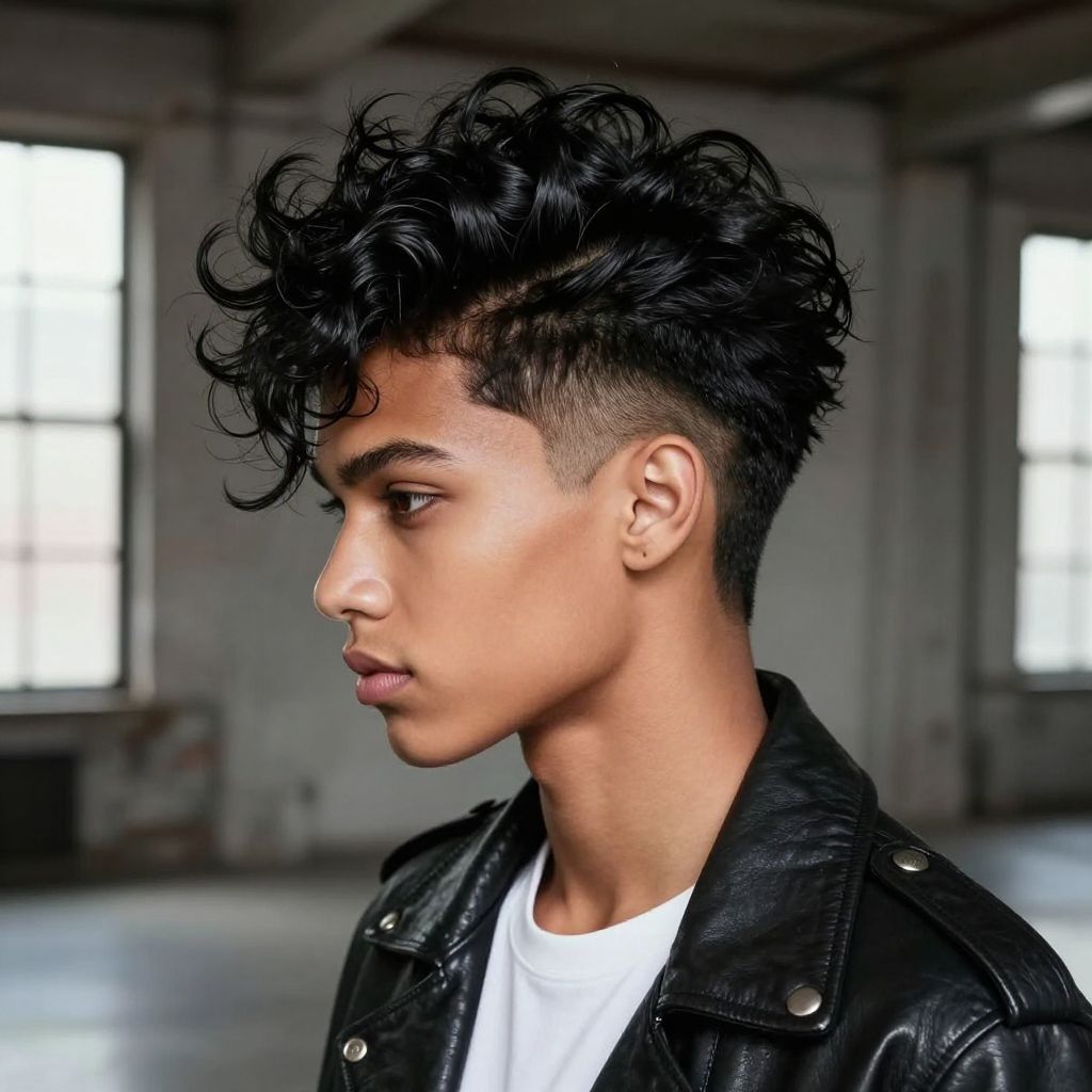 The Textured Pompadour with Side Shave