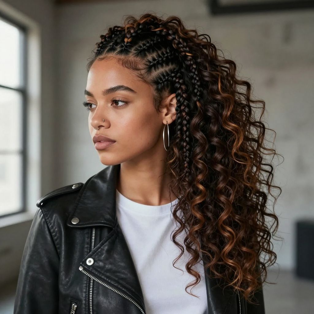 The Juxtaposed Braided Mohawk