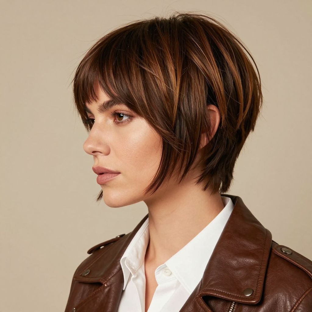 Western-Inspired Pixie with Side Bangs