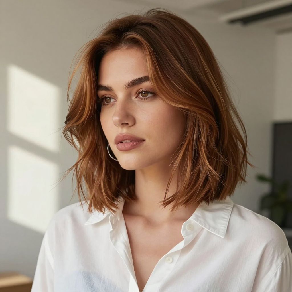 Modern Western Bob with Subtle Waves