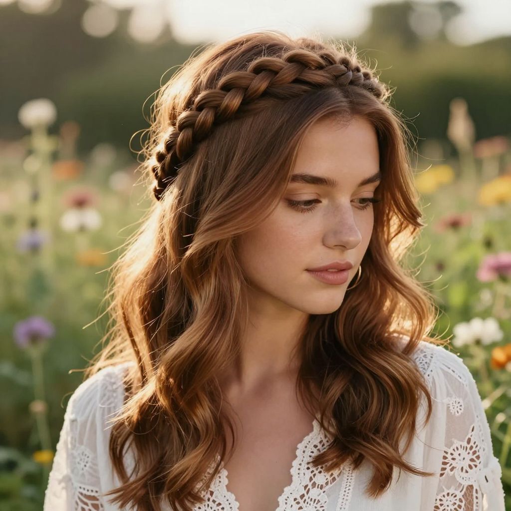 Braided Halo Crown