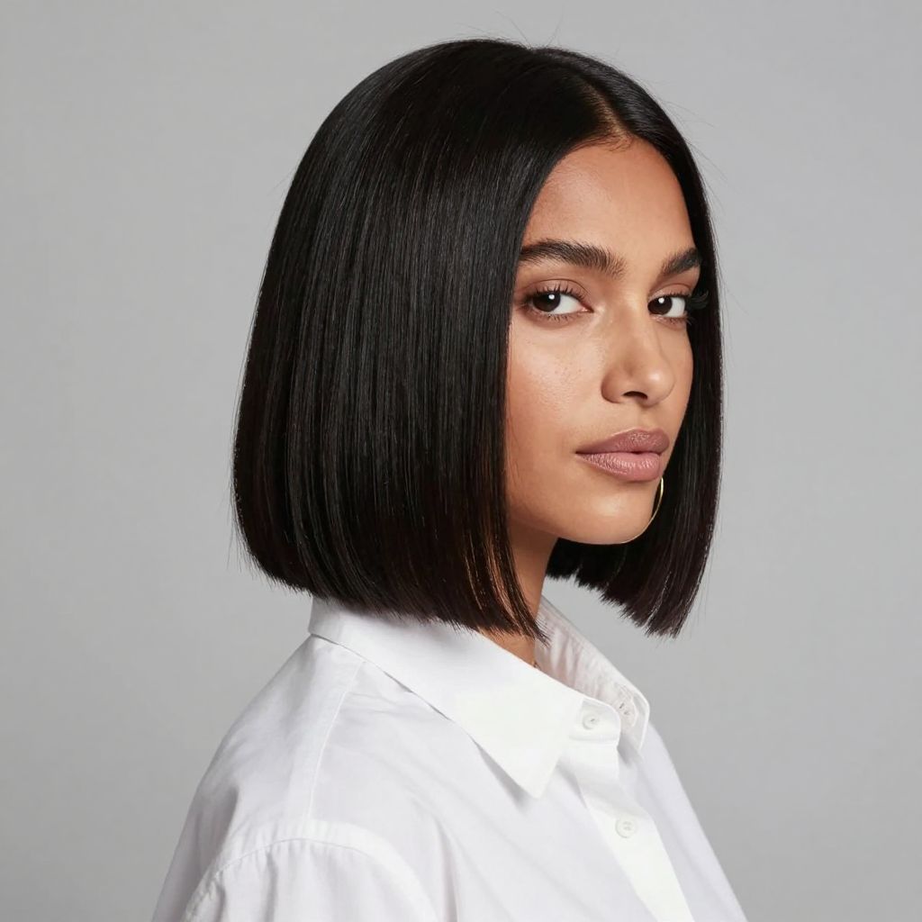 Sleek Blunt Bob