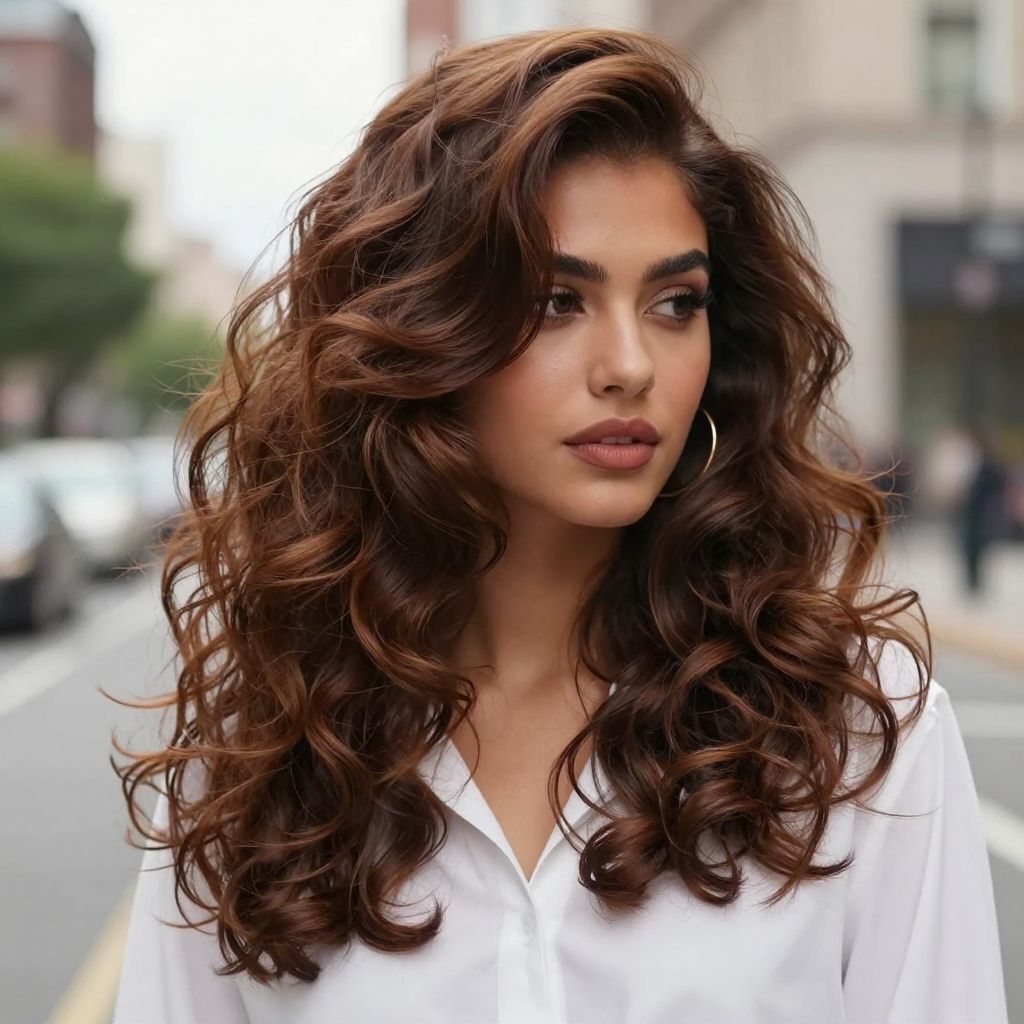 Bold Side-Parted Curls