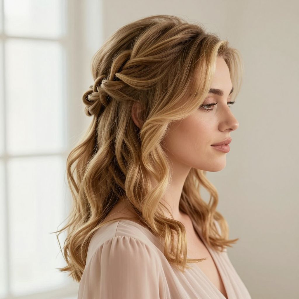 Half-Up Twisted Halo
