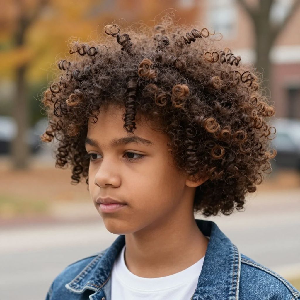 The Natural Curly Afro Puff