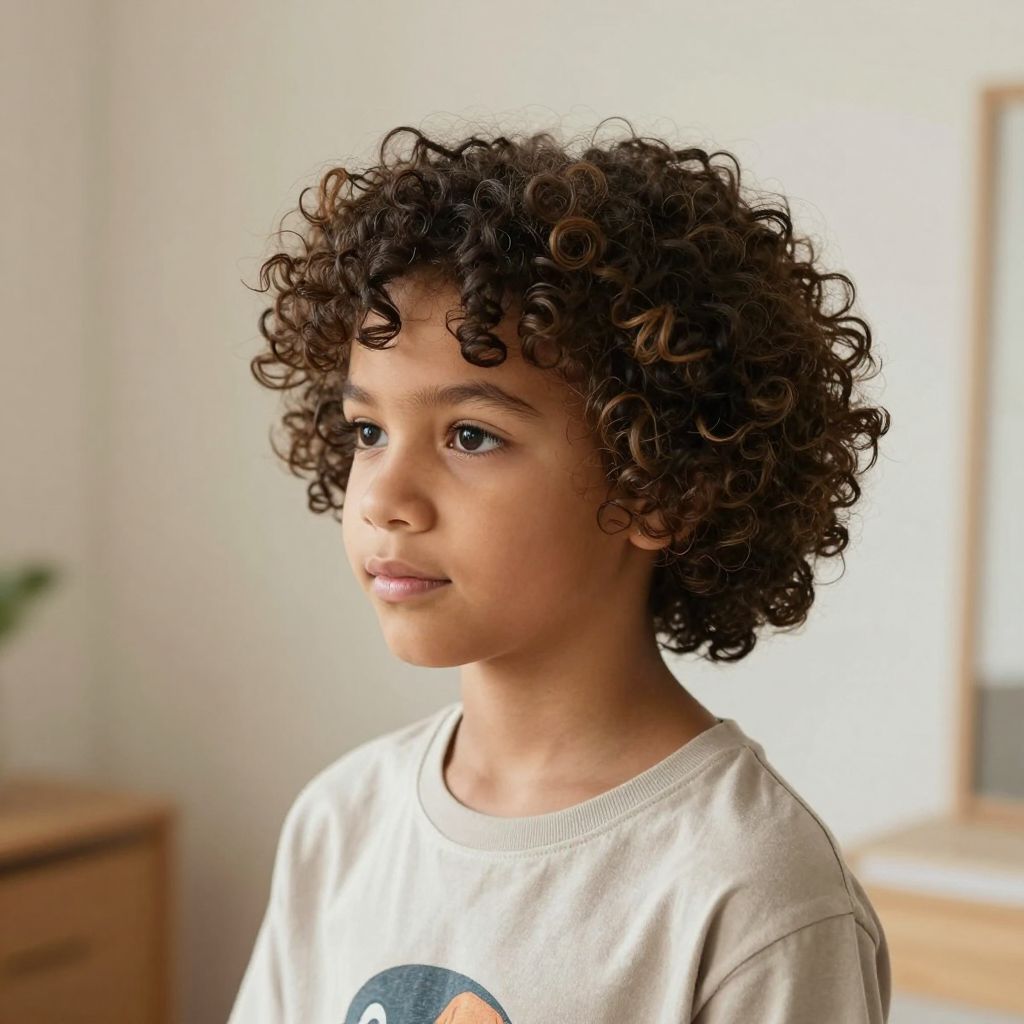 The Curly Bowl Cut