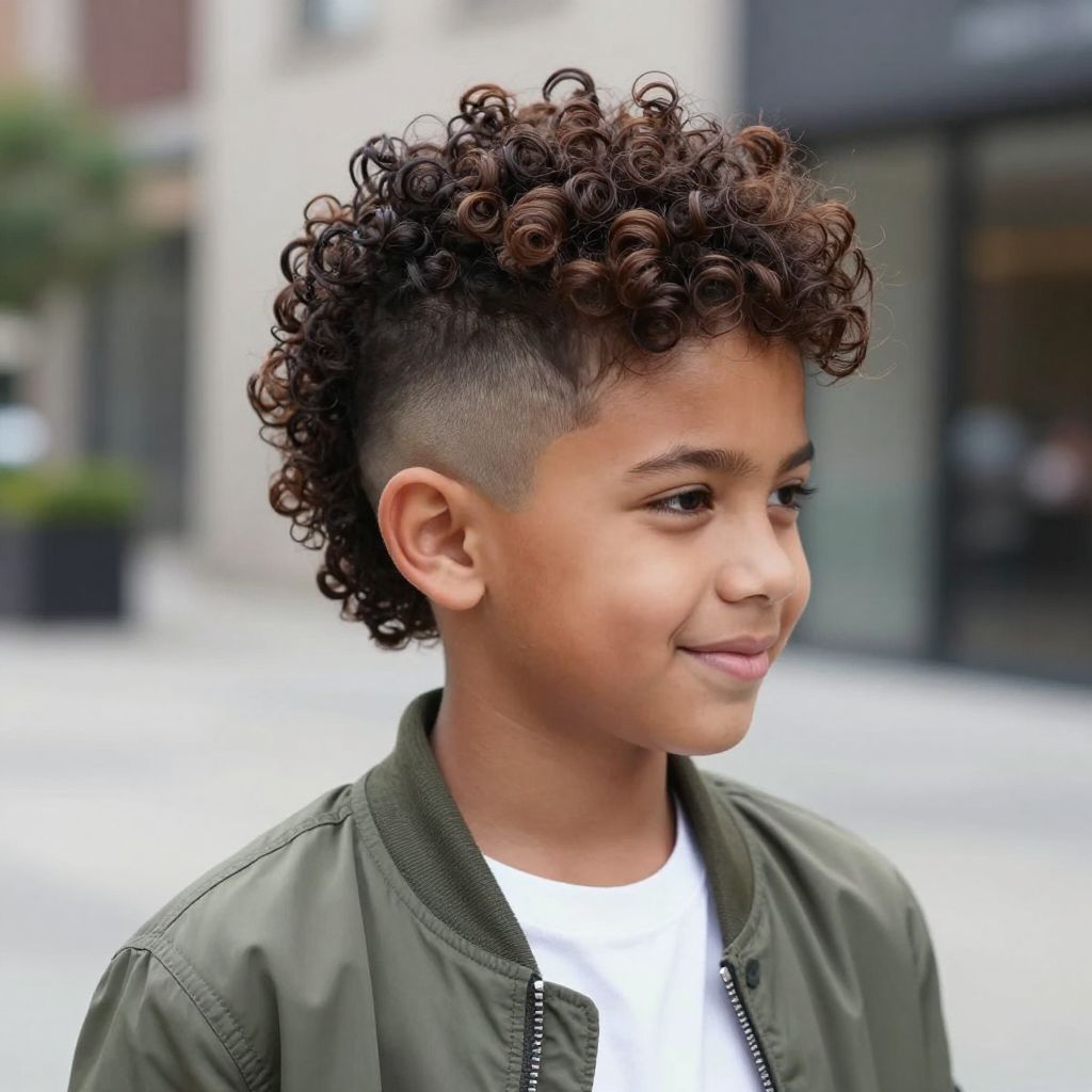 The Textured Curly Mohawk