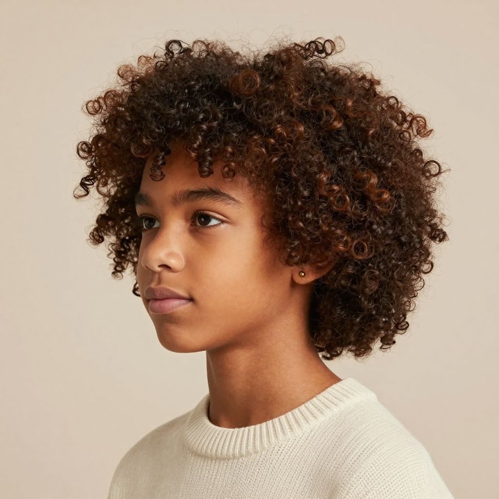 The Curly Tapered Afro