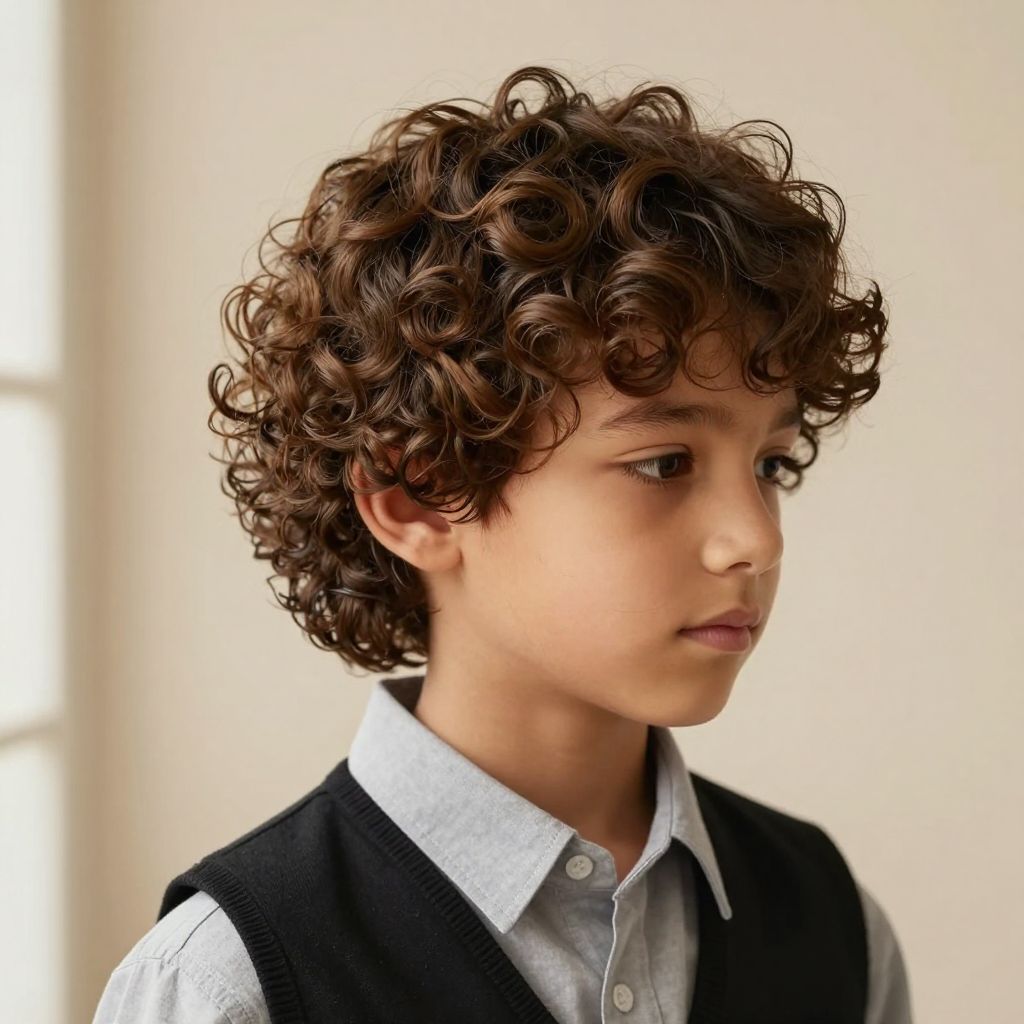 The Curly Side-Part Sweep