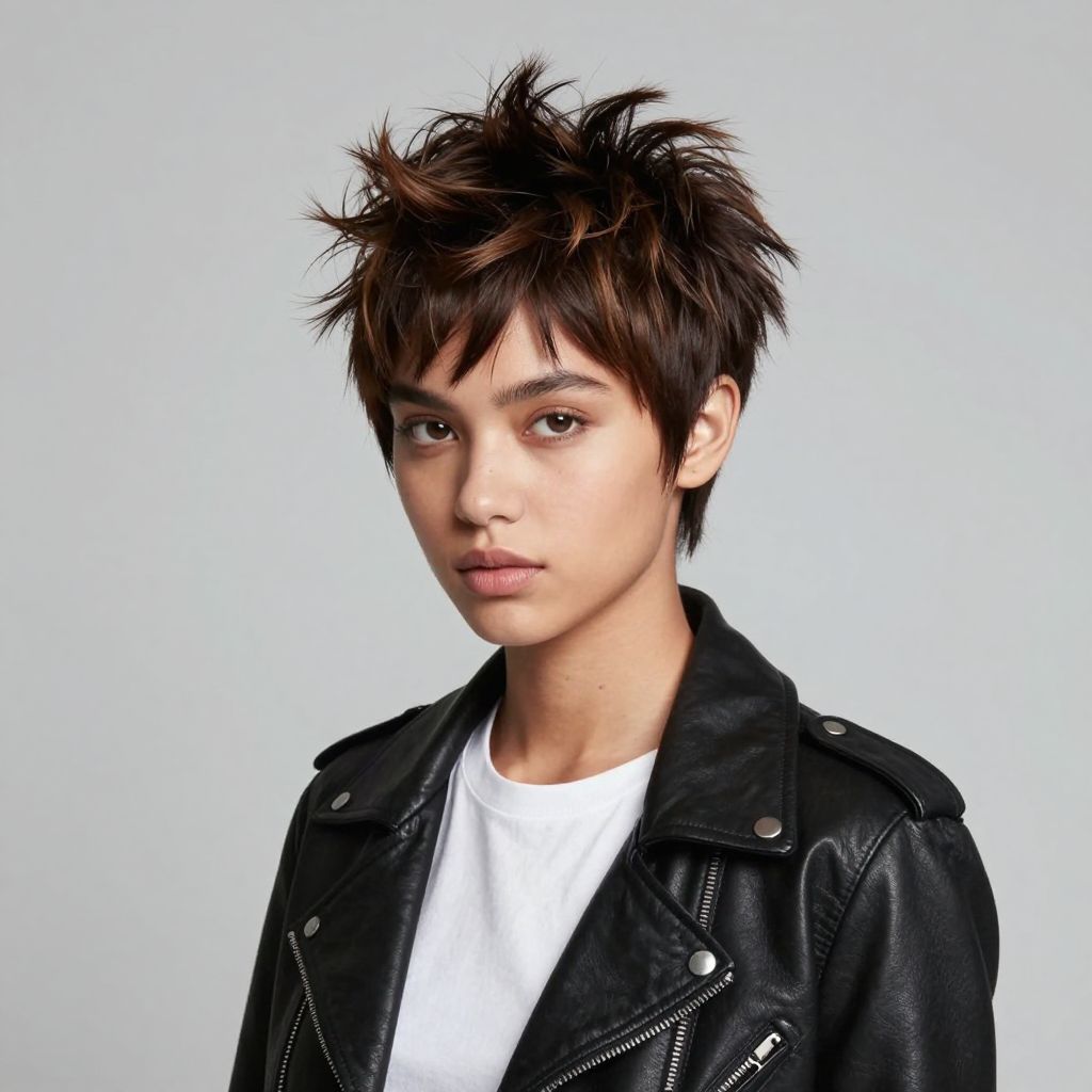 Spiky Pixie with Volume