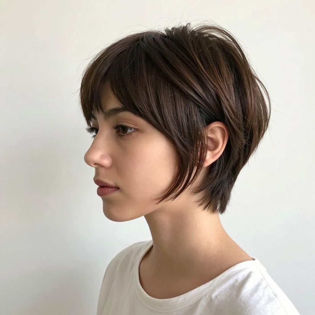 Pixie with Baby Bangs