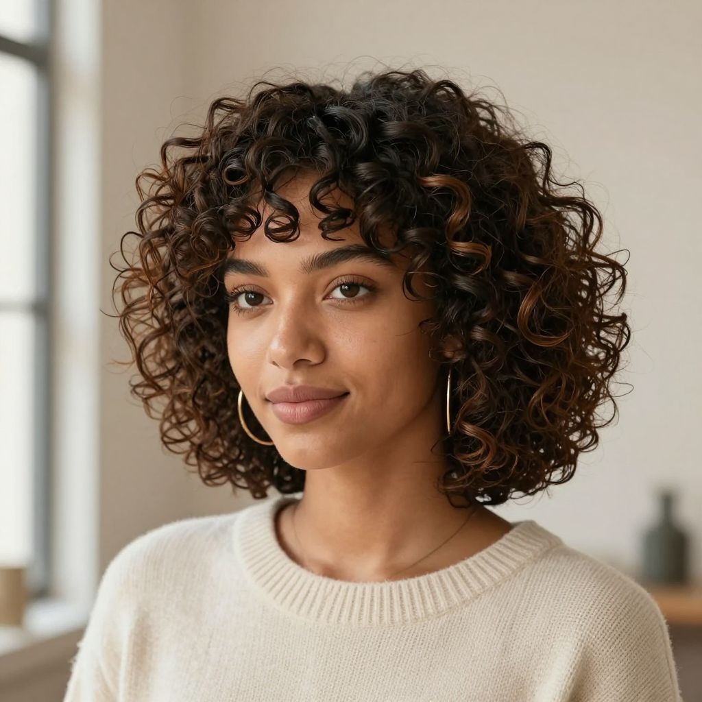 Curly Crop with Defined Ringlets