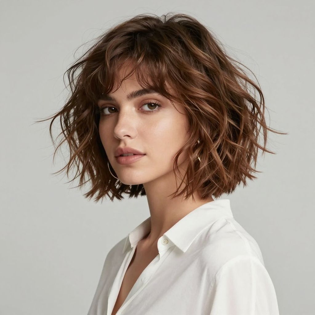 The Tousled Bob with Volume