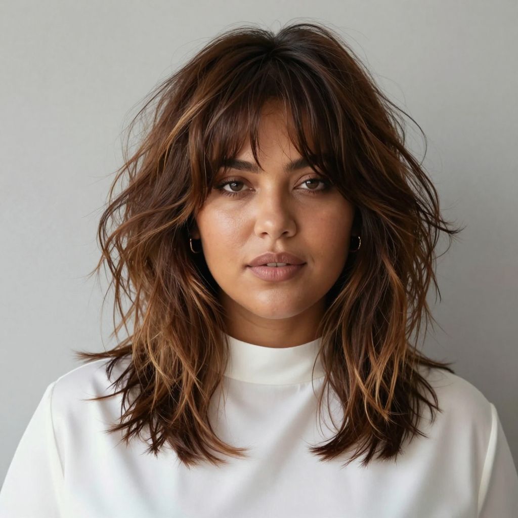 Modern Shag with Curtain Fringe