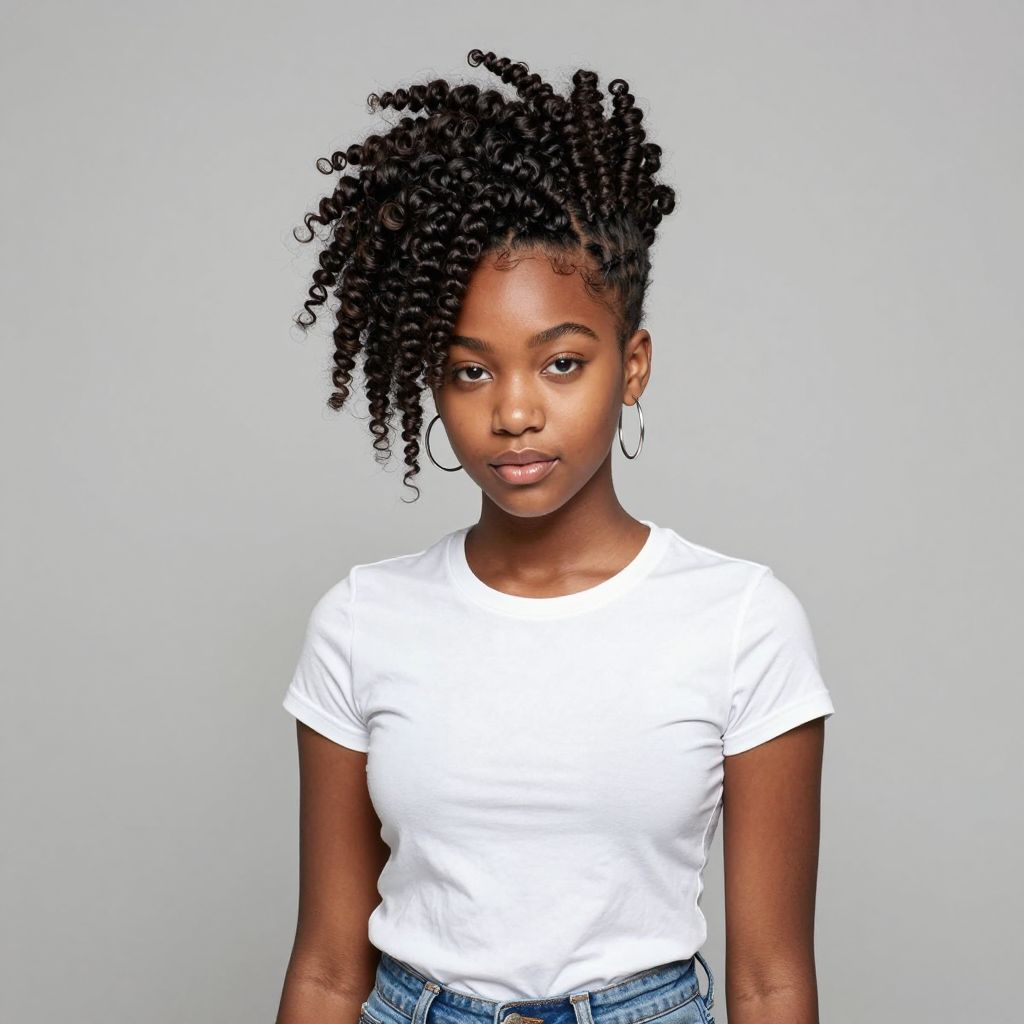 Faux Hawk with Twists