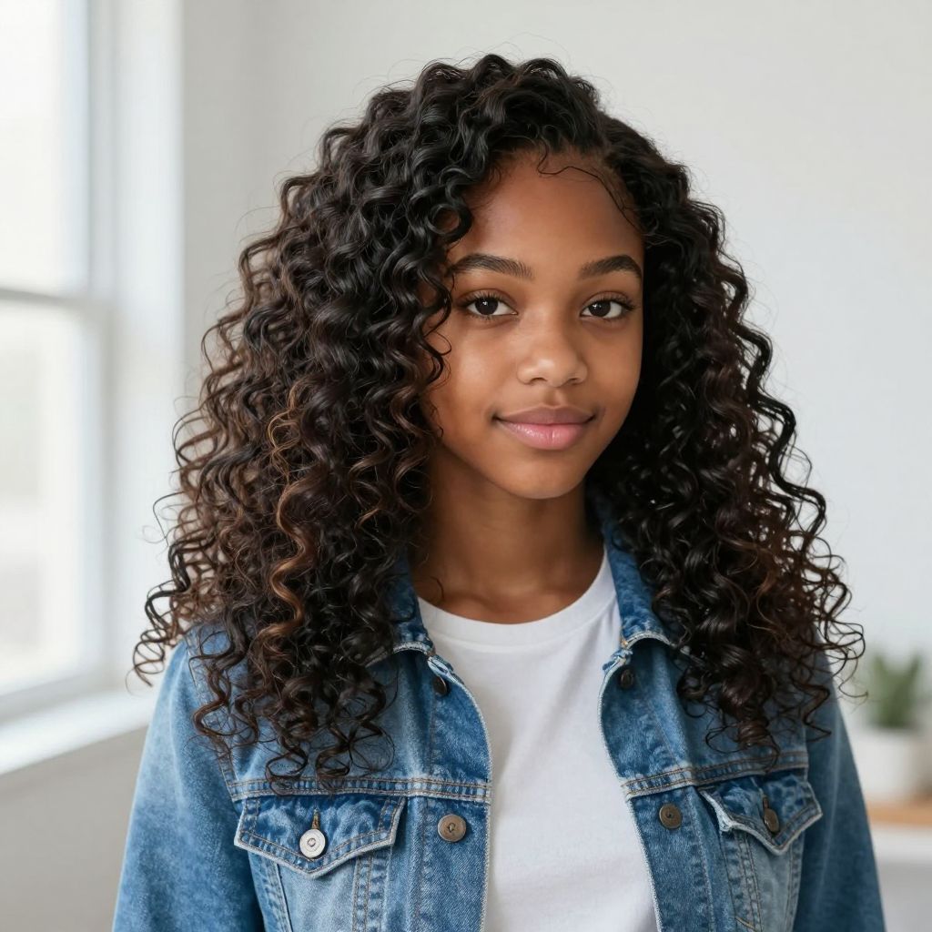 Wash and Go with Defined Curls
