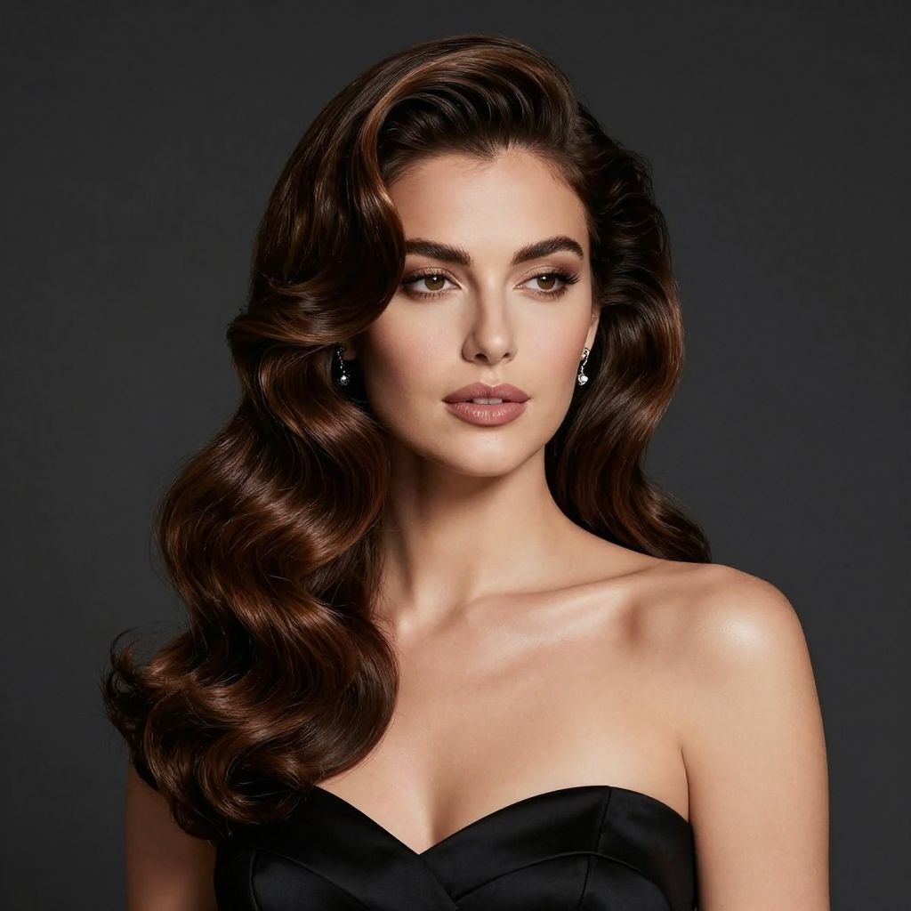 Side-Swept Vintage Waves