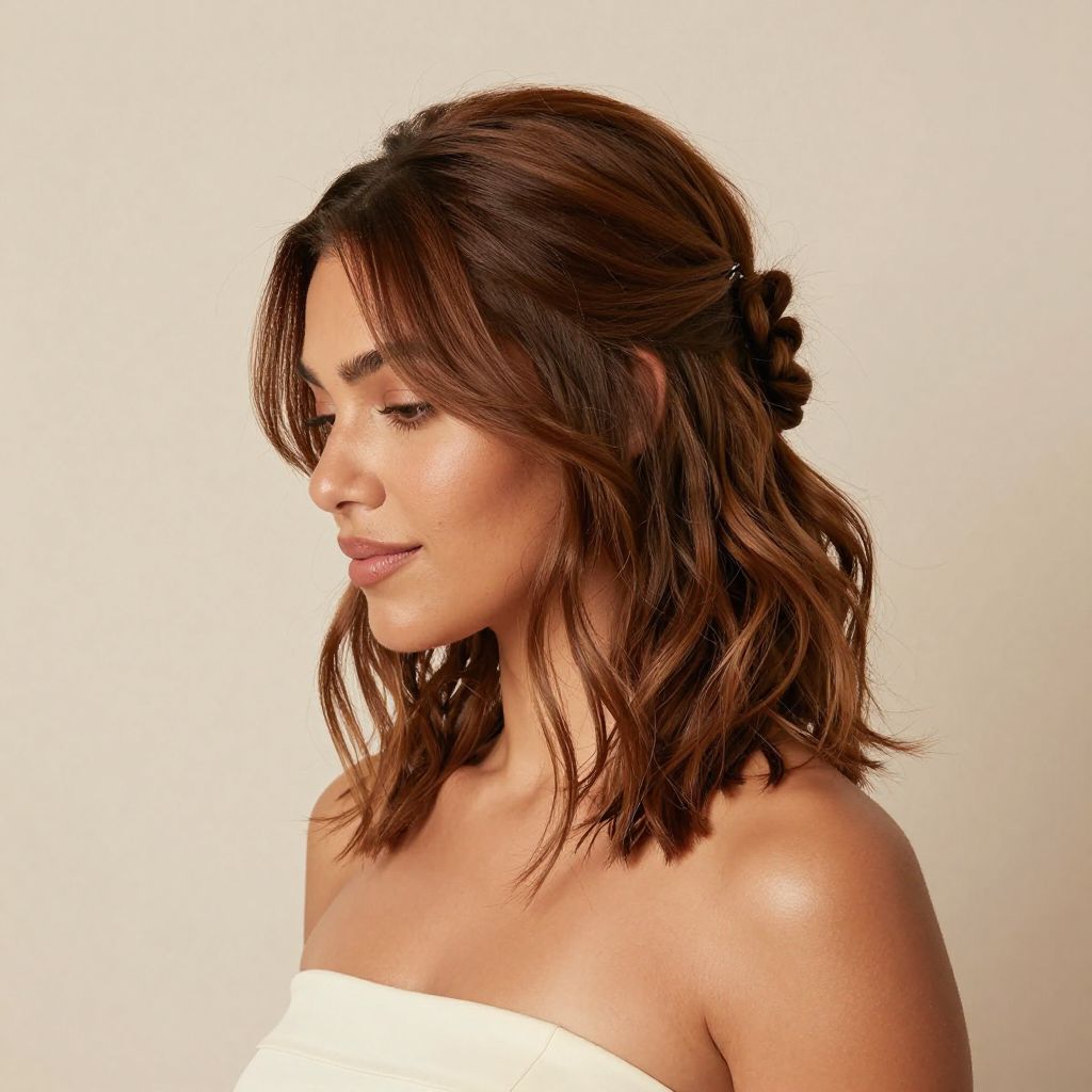 Half-Up Twisted Crown