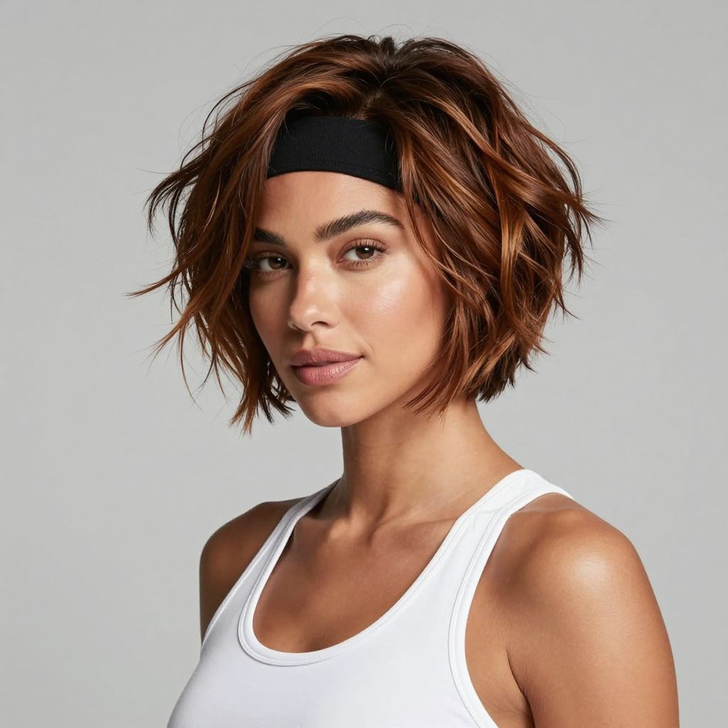 Tousled Pixie with Headband