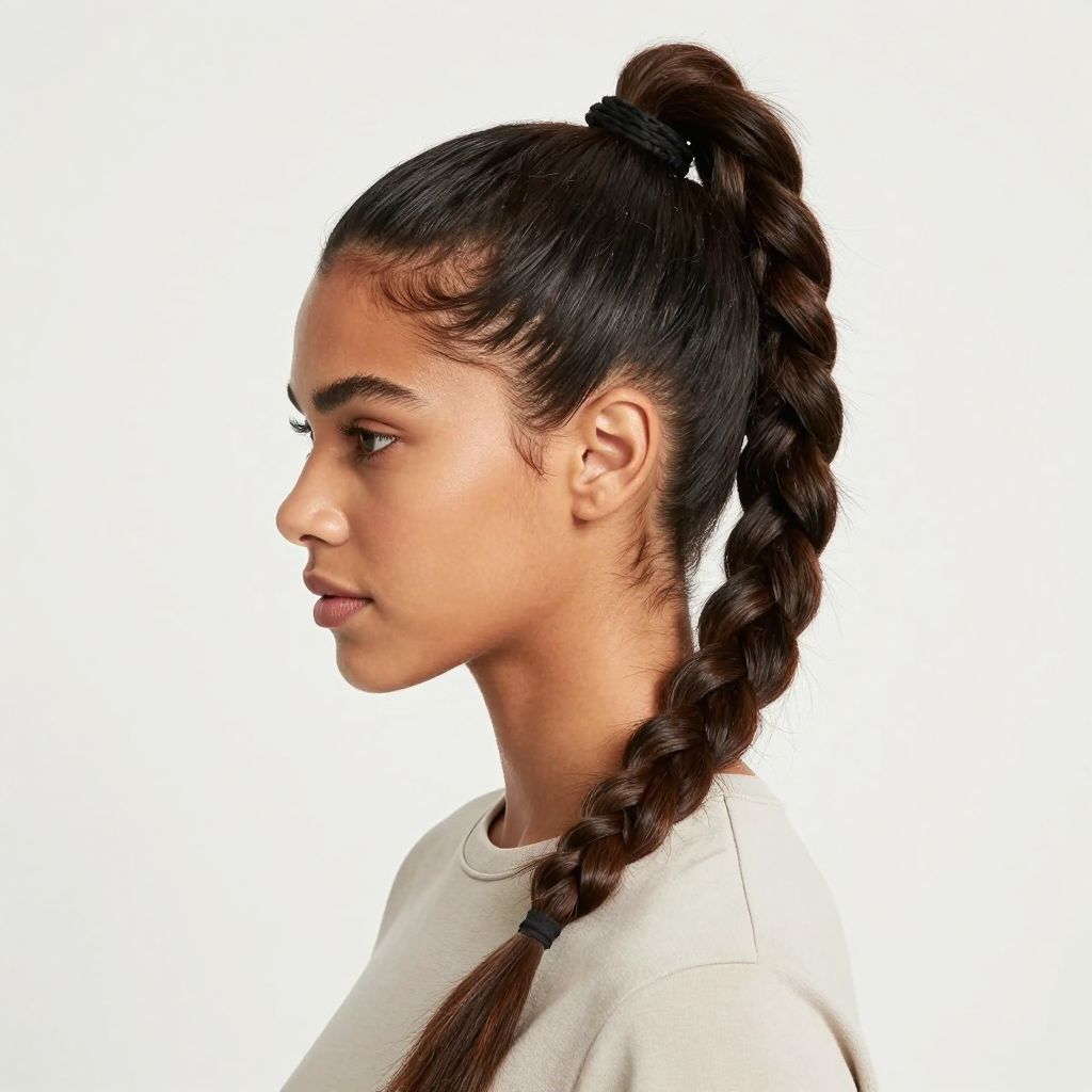 High Braided Bun