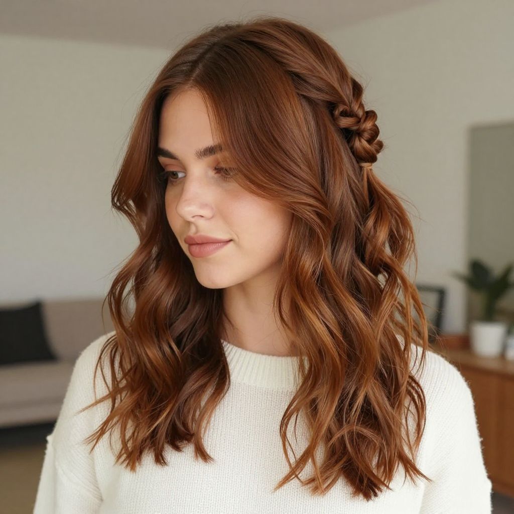 Knotted Twisted Half Up