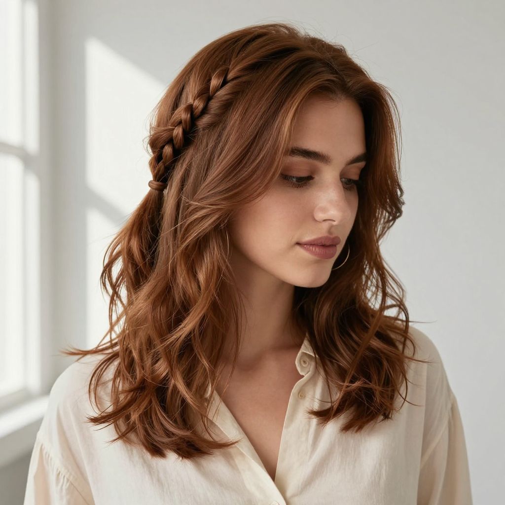 Braided Accent Half Up